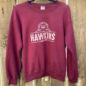 stranger things hawkins crewneck